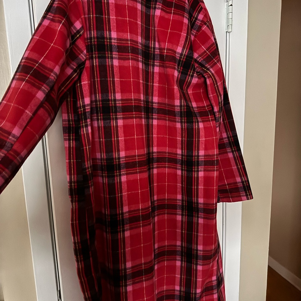 Plaid Red Women's Coat - Picture 5 of 5